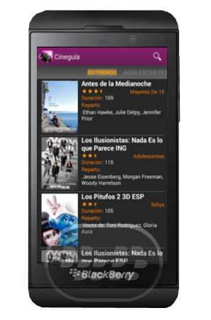 Cineguia_para_BlackBerry 10